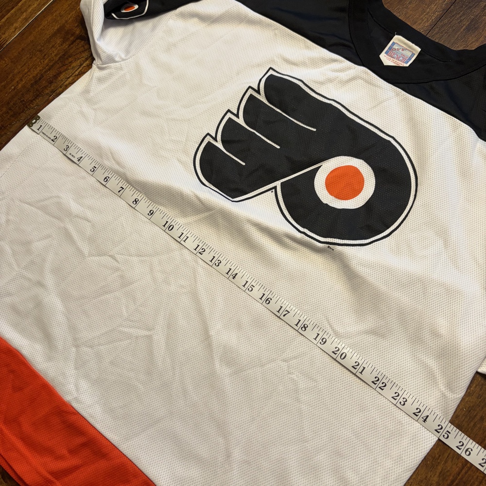 Philadelphia Flyers Jersey Mens XL White NHL Hockey Off The Bench Mesh Pullover - Picture 8 of 9